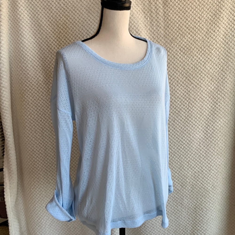 Long sleeve semi shear tunic
